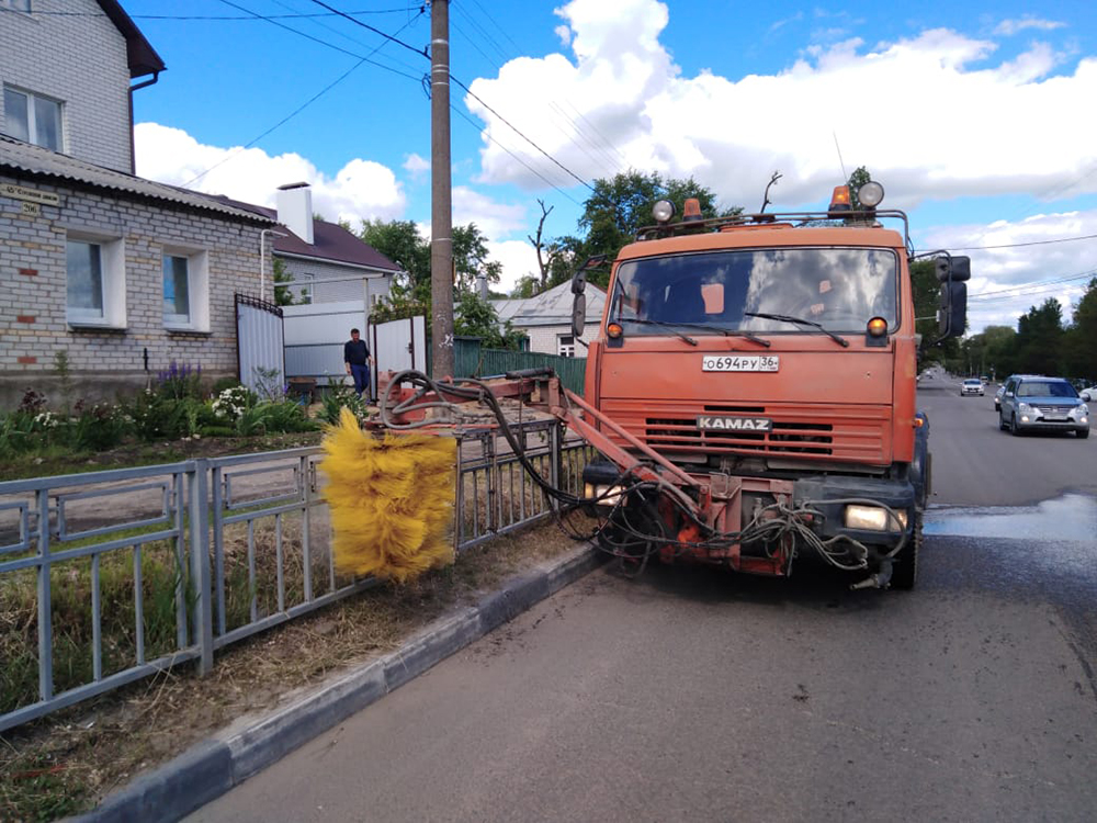 Воронежские коммунальщики вышли на борьбу с грязью и незаконной рекламой - фото 1